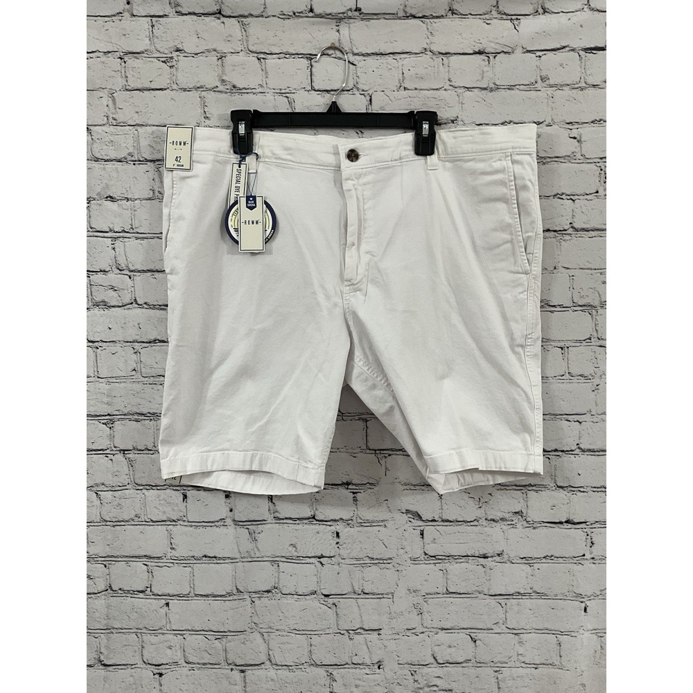 ROWM White Chino‎ Shorts Size 42